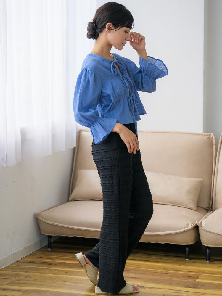 レトロガール RETRO GIRL シャーリングリボンBL （BLK1） BLK1