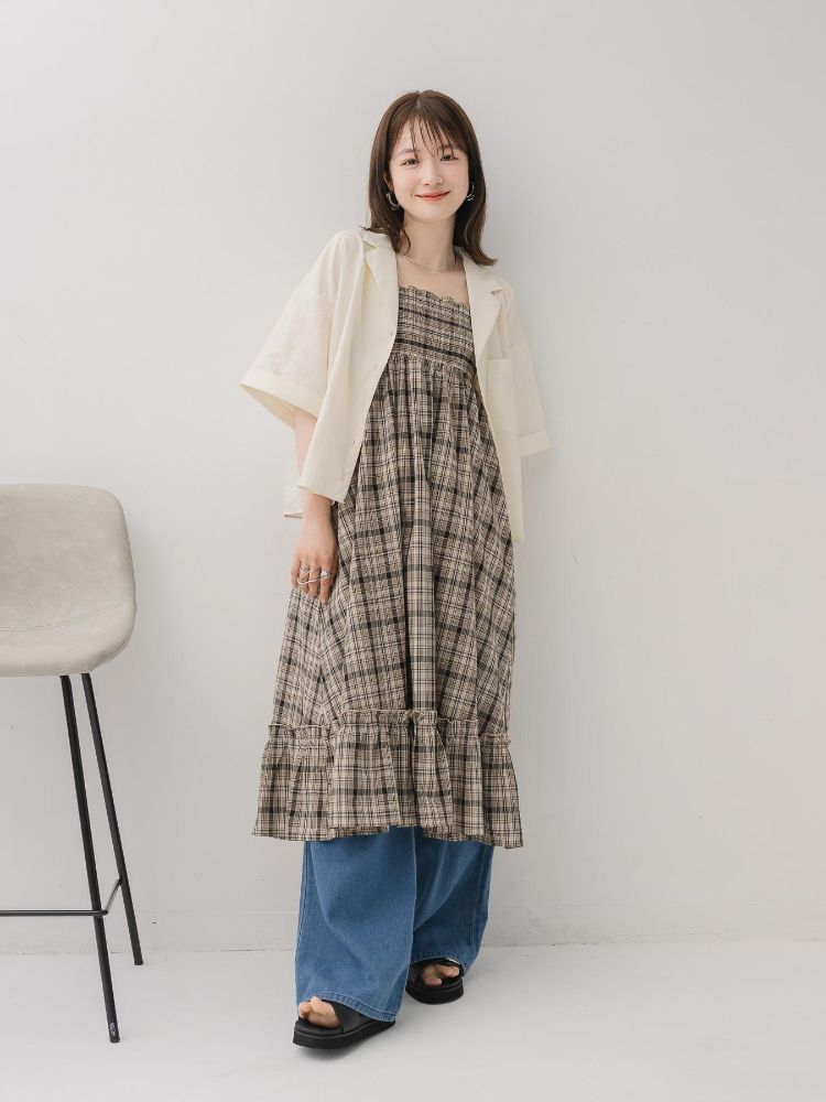 レトロガール RETRO GIRL 開襟ショートSH （BRN0） BRN0