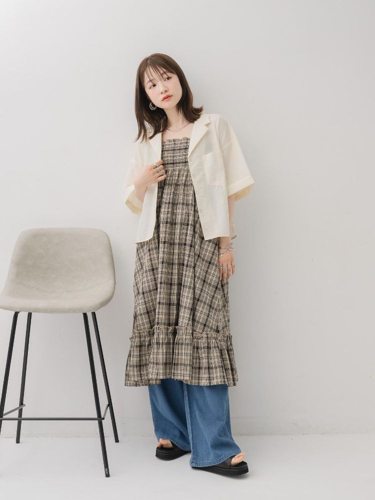 レトロガール RETRO GIRL 開襟ショートSH （BRN0） BRN0