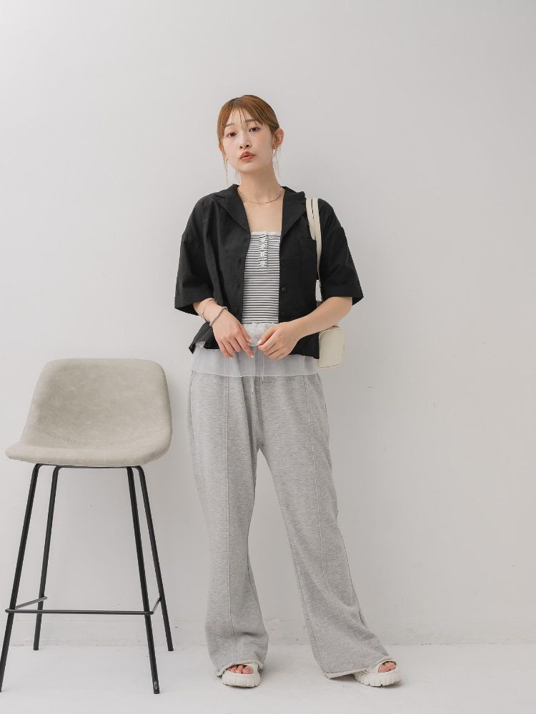 レトロガール RETRO GIRL 開襟ショートSH （BRN0） BRN0