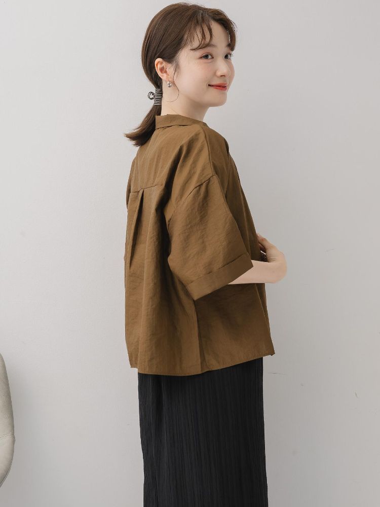 レトロガール RETRO GIRL 開襟ショートSH （BRN0） BRN0