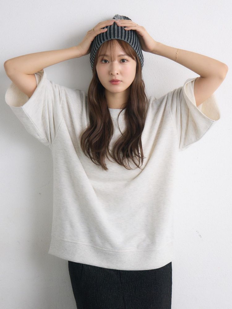 レトロガール RETRO GIRL ピグメント裏毛PO （P/WHT） P/WHT
