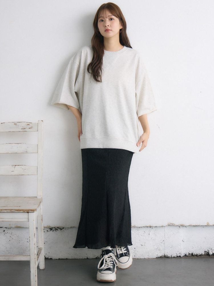 レトロガール RETRO GIRL ピグメント裏毛PO （P/WHT） P/WHT