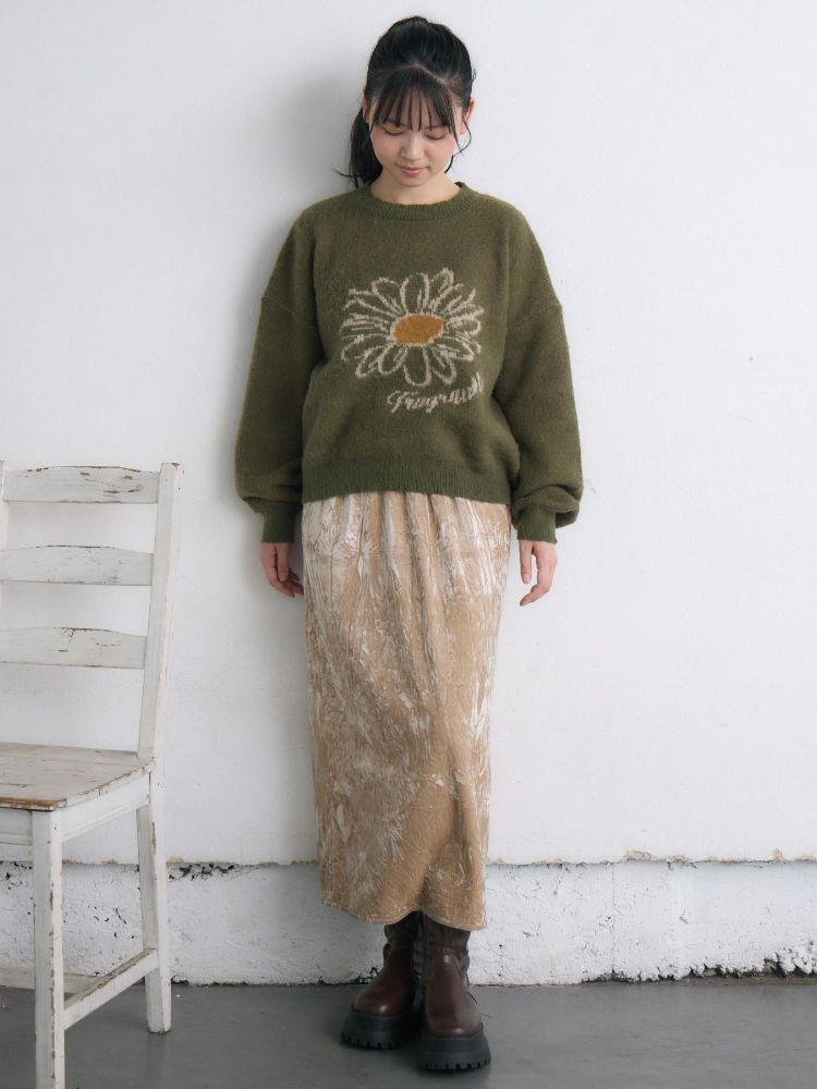 レトロガール RETRO GIRL 花柄ジャガードNTPO （WHT4） WHT4