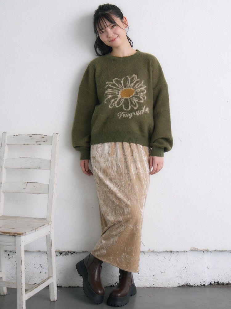 レトロガール RETRO GIRL 花柄ジャガードNTPO （WHT4） WHT4