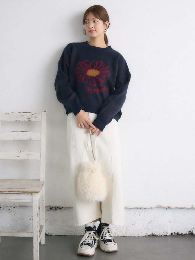 レトロガール RETRO GIRL 花柄ジャガードNTPO （WHT4） WHT4