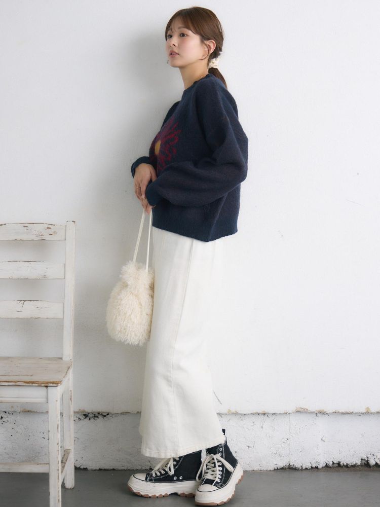 レトロガール RETRO GIRL 花柄ジャガードNTPO （WHT4） WHT4