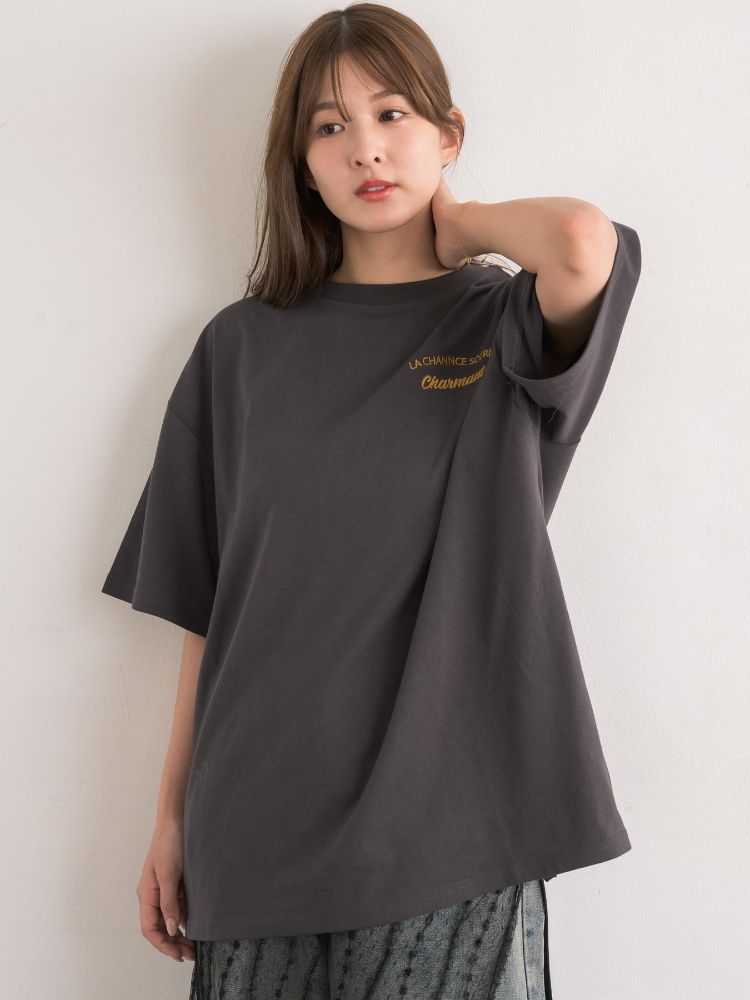 レトロガール RETRO GIRL Bサガラ刺繍TEE