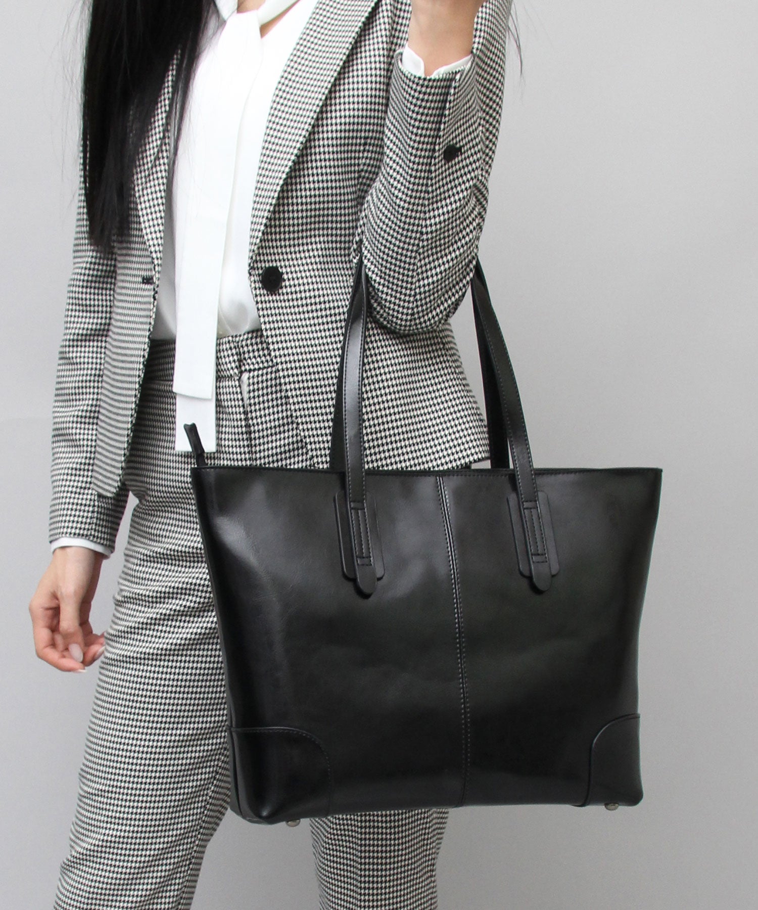 REGiSTA Tote Bag Cowhide Split Leather Leather Tote Business Tote Compact