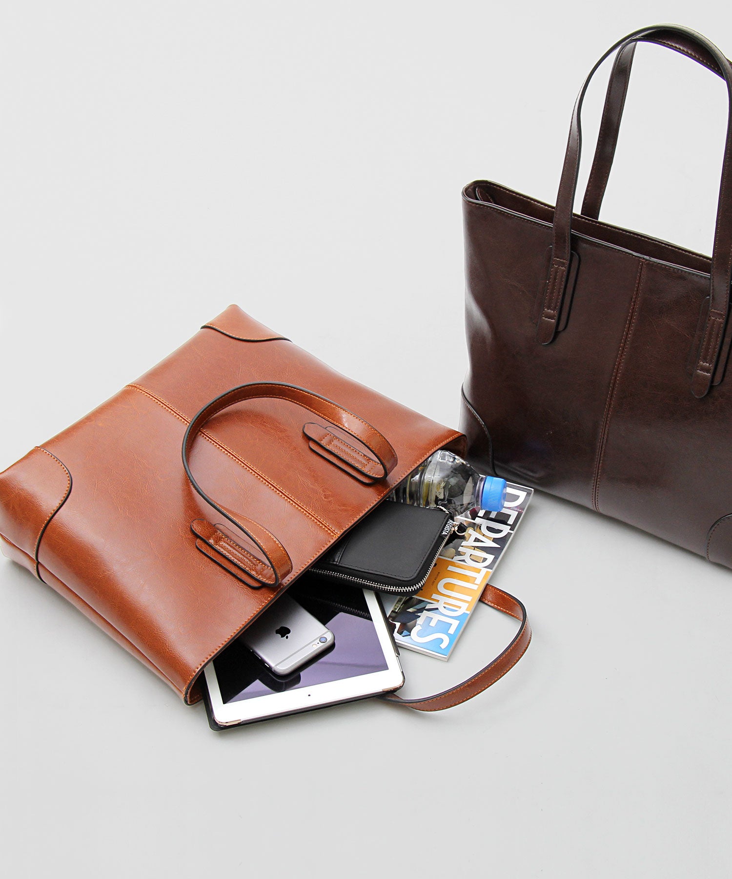 REGiSTA Tote Bag Cowhide Split Leather Leather Tote Business Tote Compact
