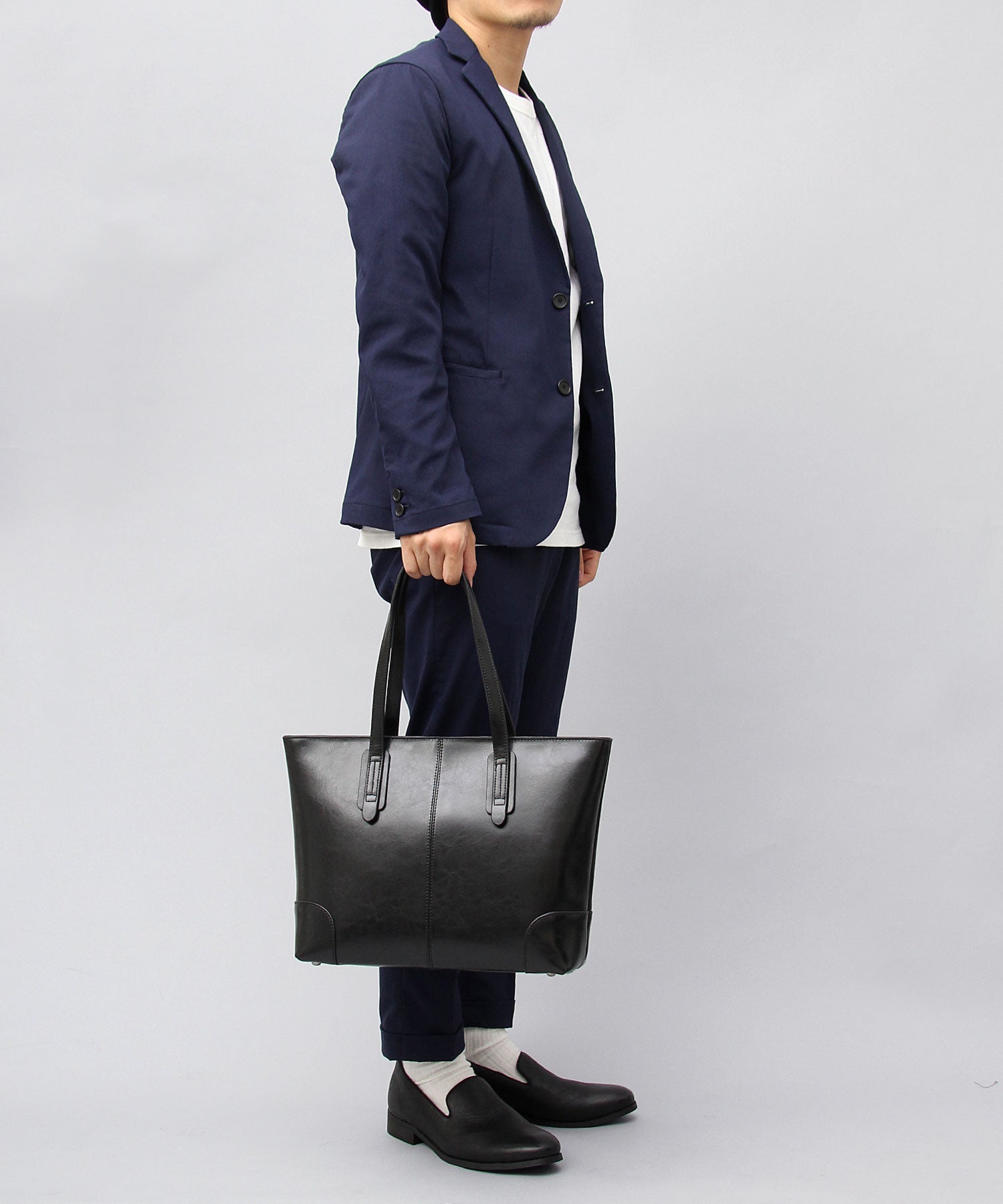 REGiSTA Tote Bag Cowhide Split Leather Leather Tote Business Tote Compact
