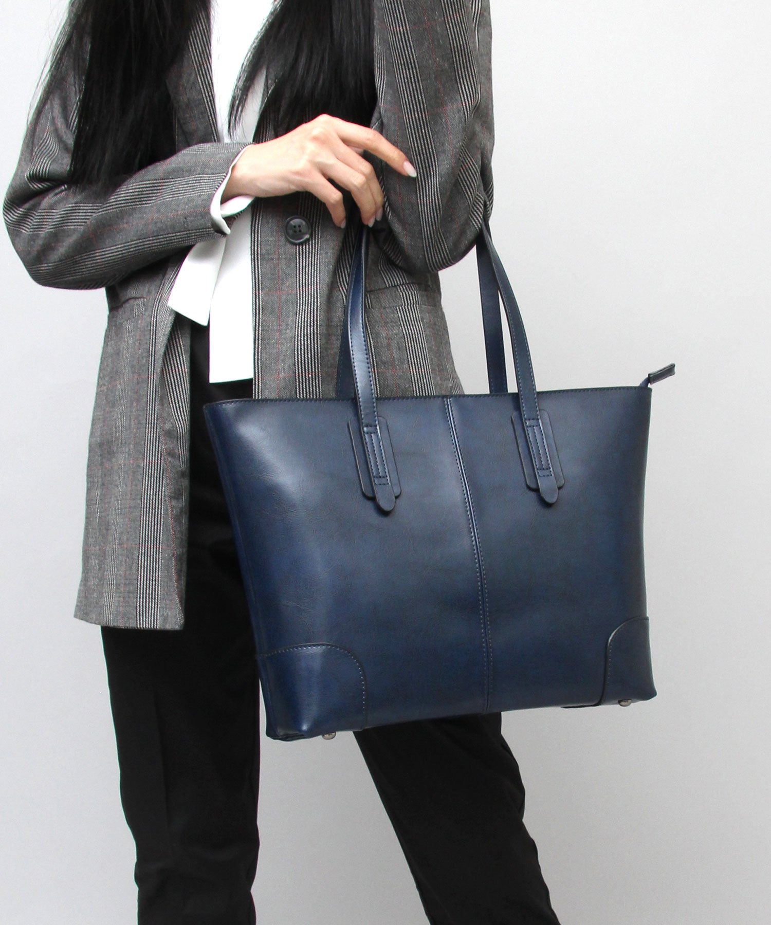 REGiSTA Tote Bag Cowhide Split Leather Leather Tote Business Tote Compact