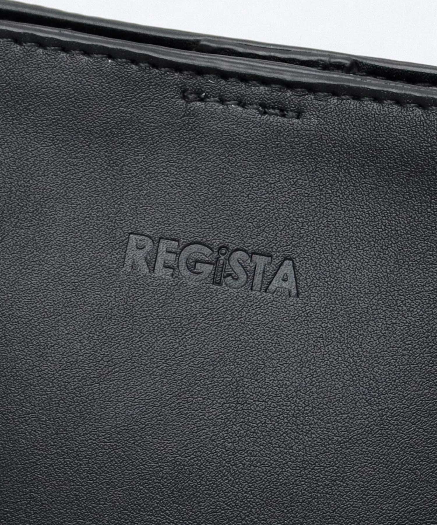 レジスタ REGiSTA スプリットレザー（牛床革） スクエア ミニショルダーバッグ （ブラック-A(シボ)） ブラック-A(シボ)
