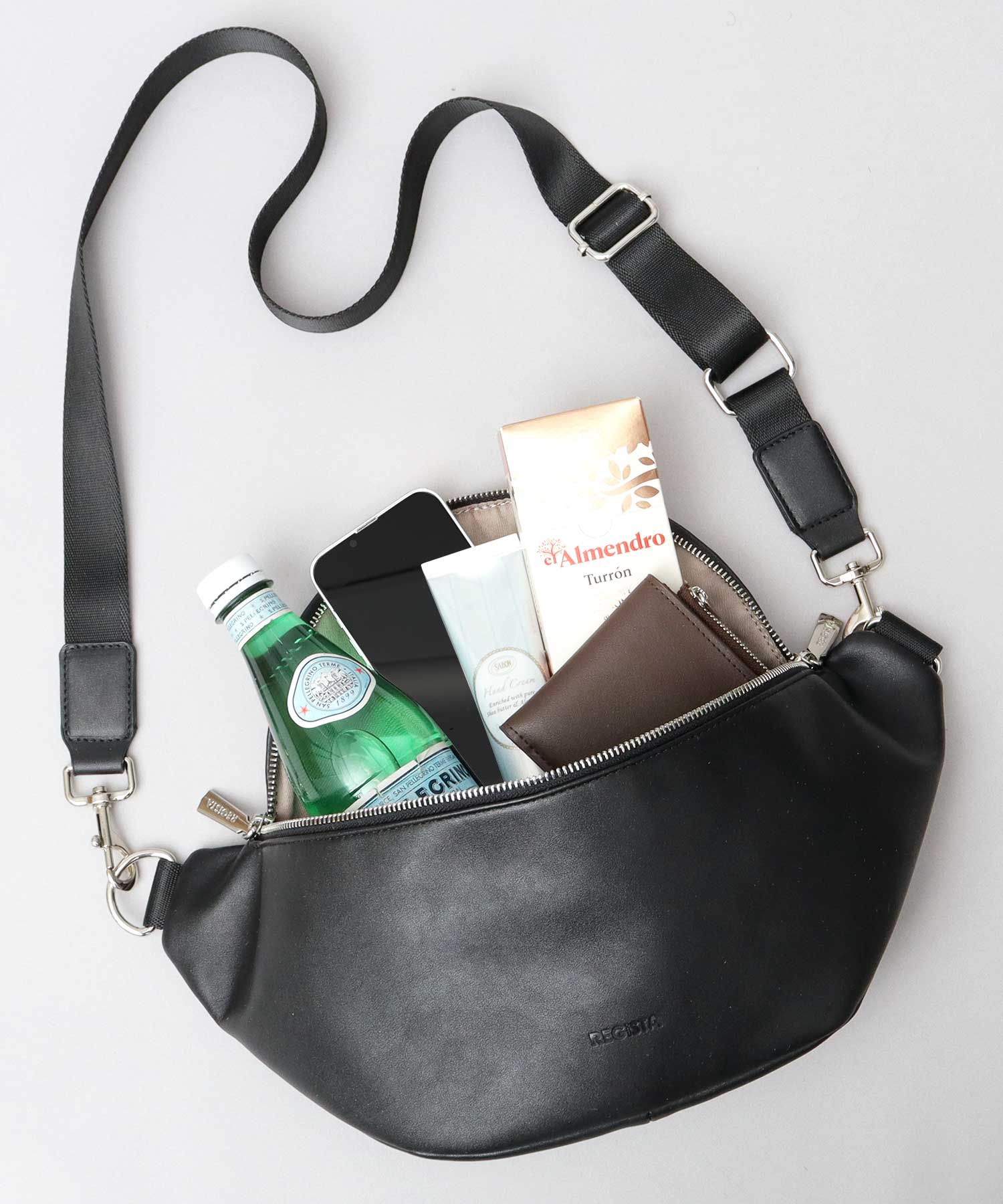 REGiSTA Waist Bag Waist Pouch Cowhide Leather