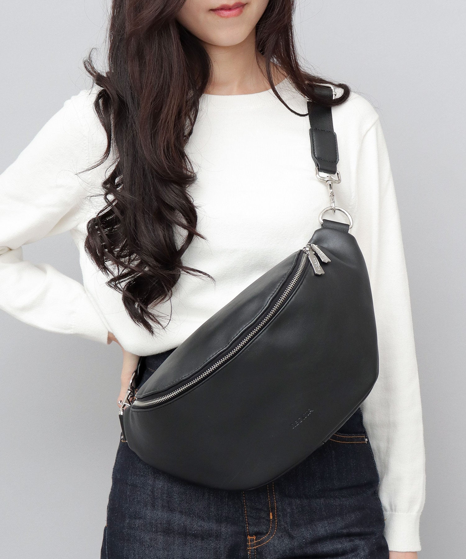 REGiSTA Waist Bag Waist Pouch Cowhide Leather