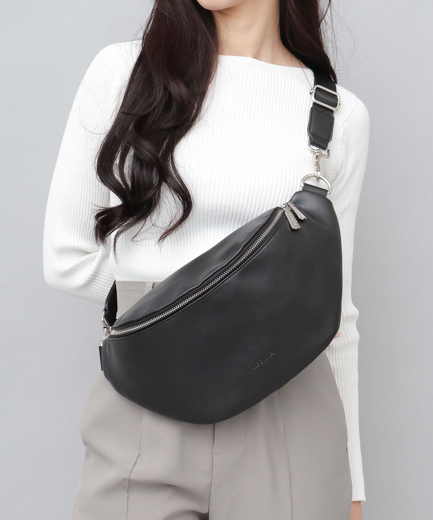 REGiSTA Waist Bag Waist Pouch Cowhide Leather