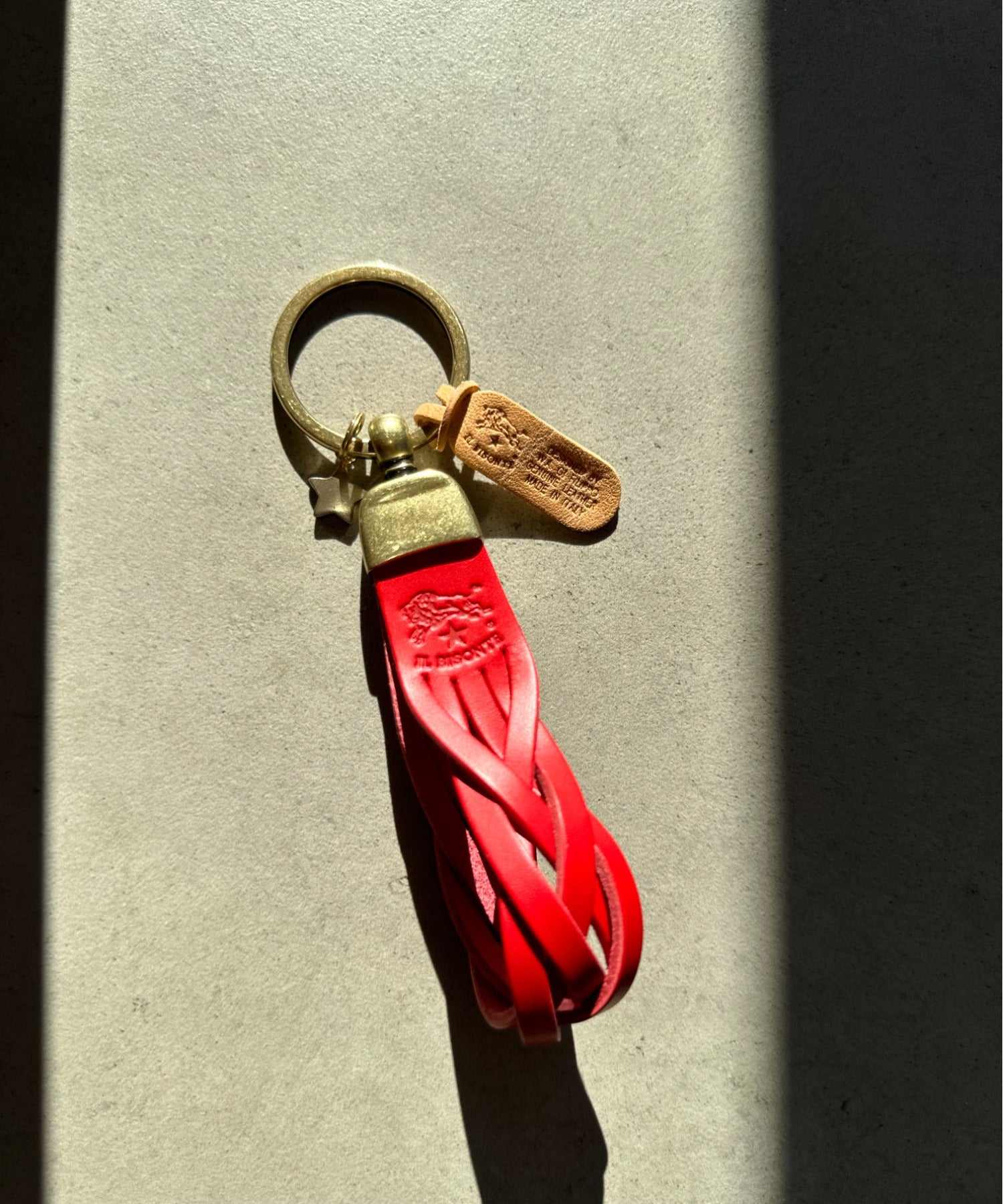 エーアールエムジー ar/mg IL BISONTE / イルビゾンテ / レザーキーリング COWHIDE KEYRING / SKH040 （イエロー） イエロー