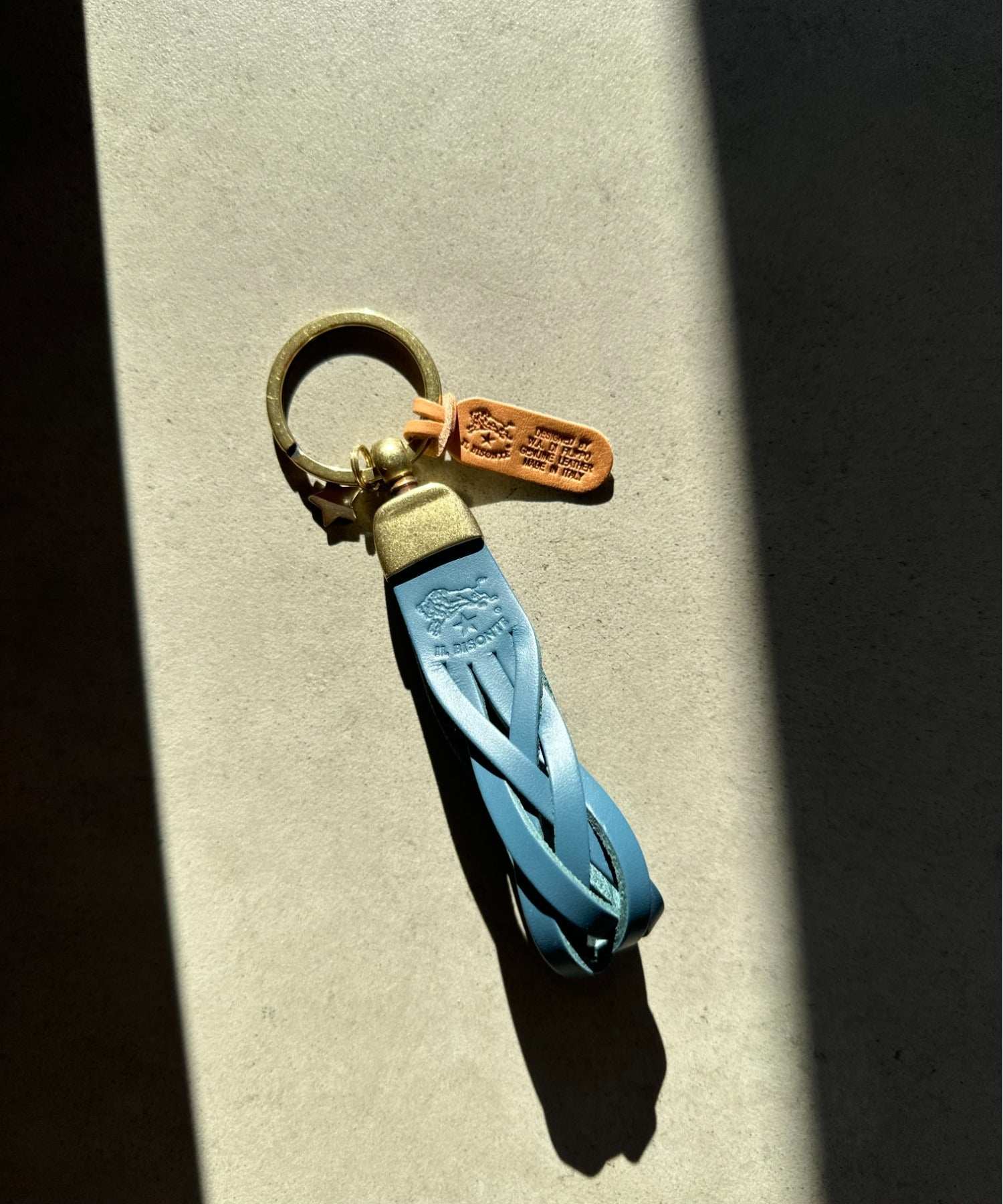 エーアールエムジー ar/mg IL BISONTE / イルビゾンテ / レザーキーリング COWHIDE KEYRING / SKH040 （イエロー） イエロー