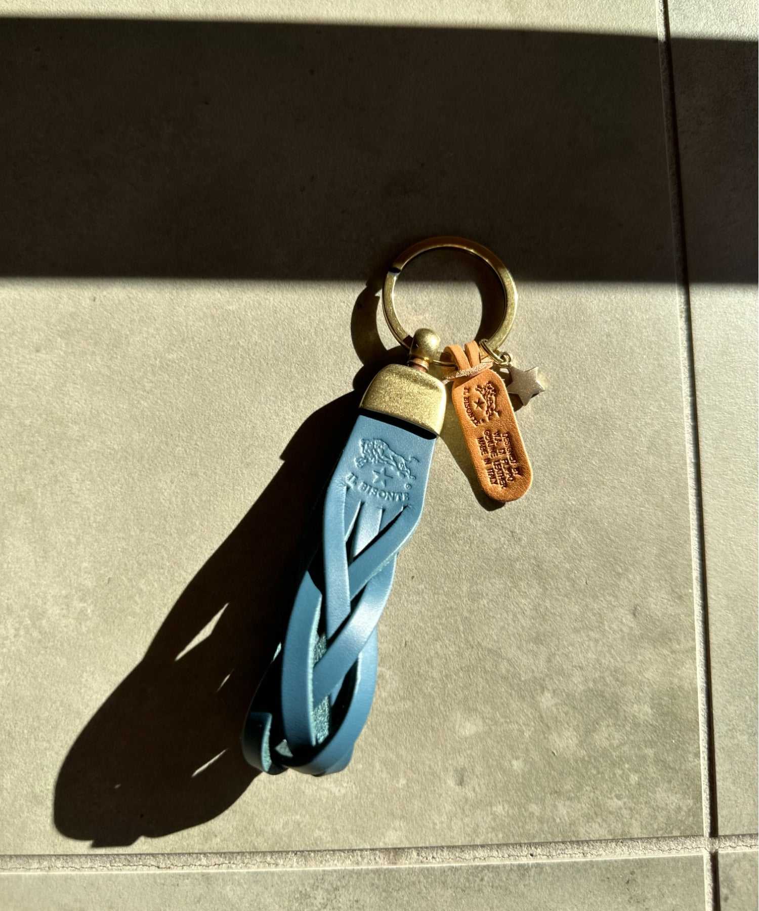 エーアールエムジー ar/mg IL BISONTE / イルビゾンテ / レザーキーリング COWHIDE KEYRING / SKH040 （イエロー） イエロー