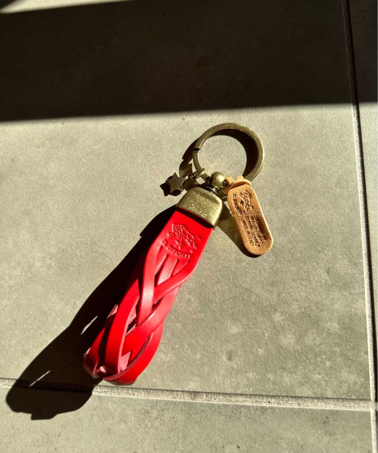エーアールエムジー ar/mg IL BISONTE / イルビゾンテ / レザーキーリング COWHIDE KEYRING / SKH040 （イエロー） イエロー