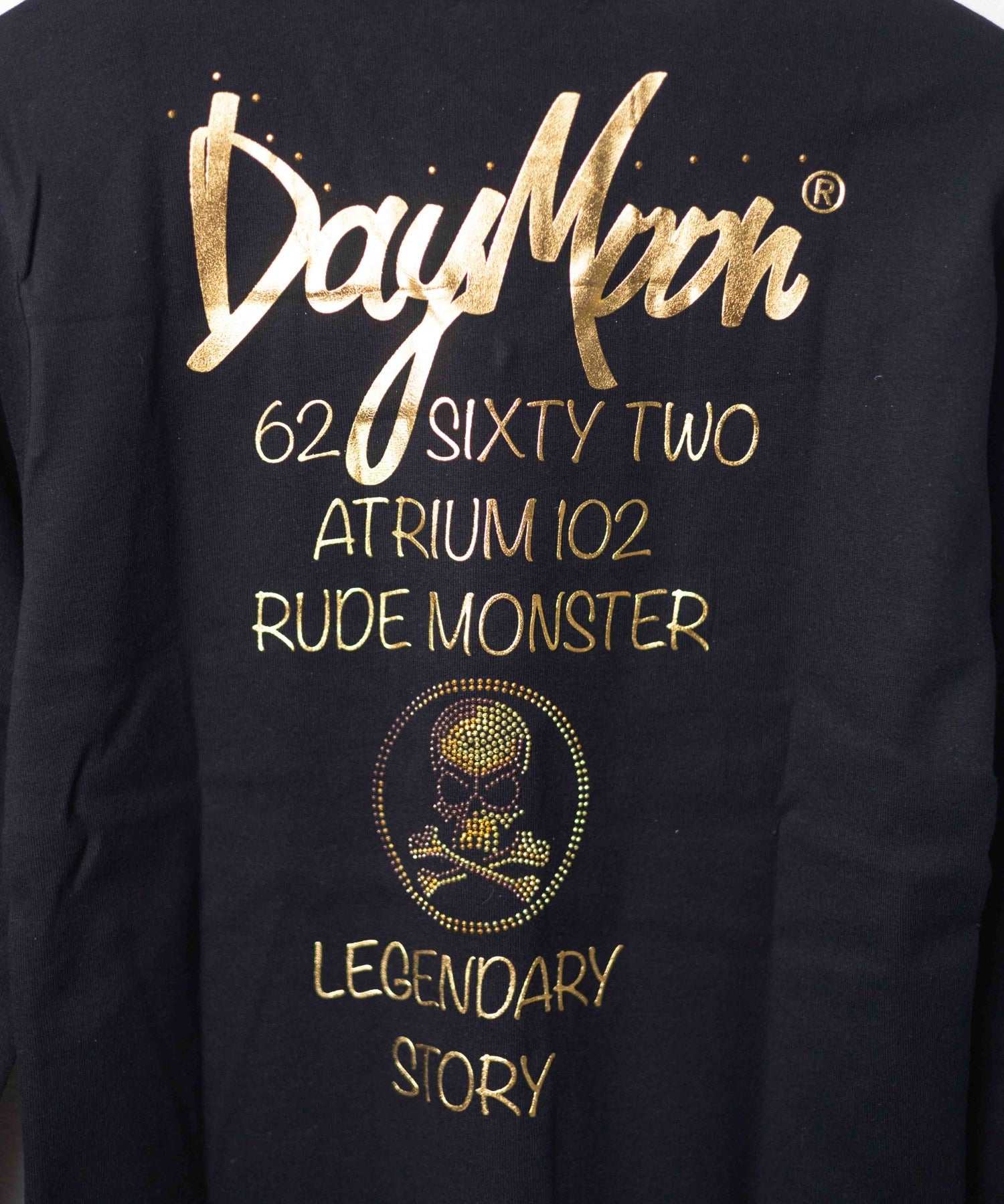 エーアールエムジー ar/mg 【Day Moon】バックプリントVネックL/S-T （ブラック） ブラック