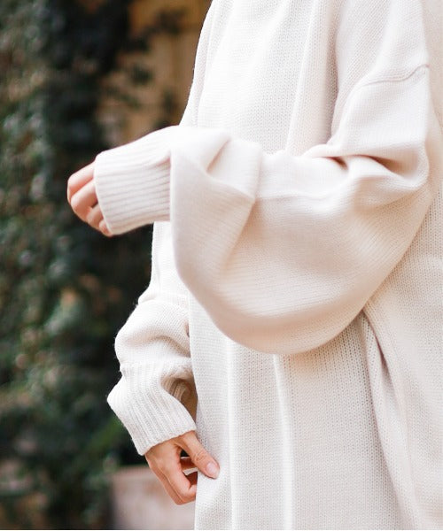 AR-MG Bling Leads 5 Gauge Oversized High Neck Knit