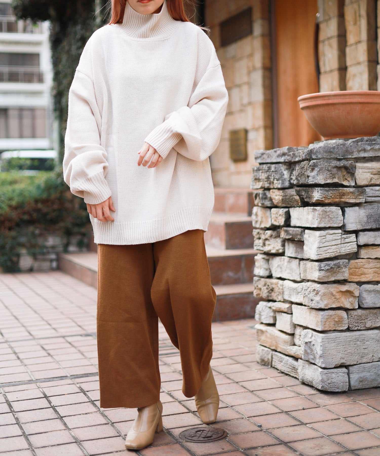 AR-MG Bling Leads 5 Gauge Oversized High Neck Knit