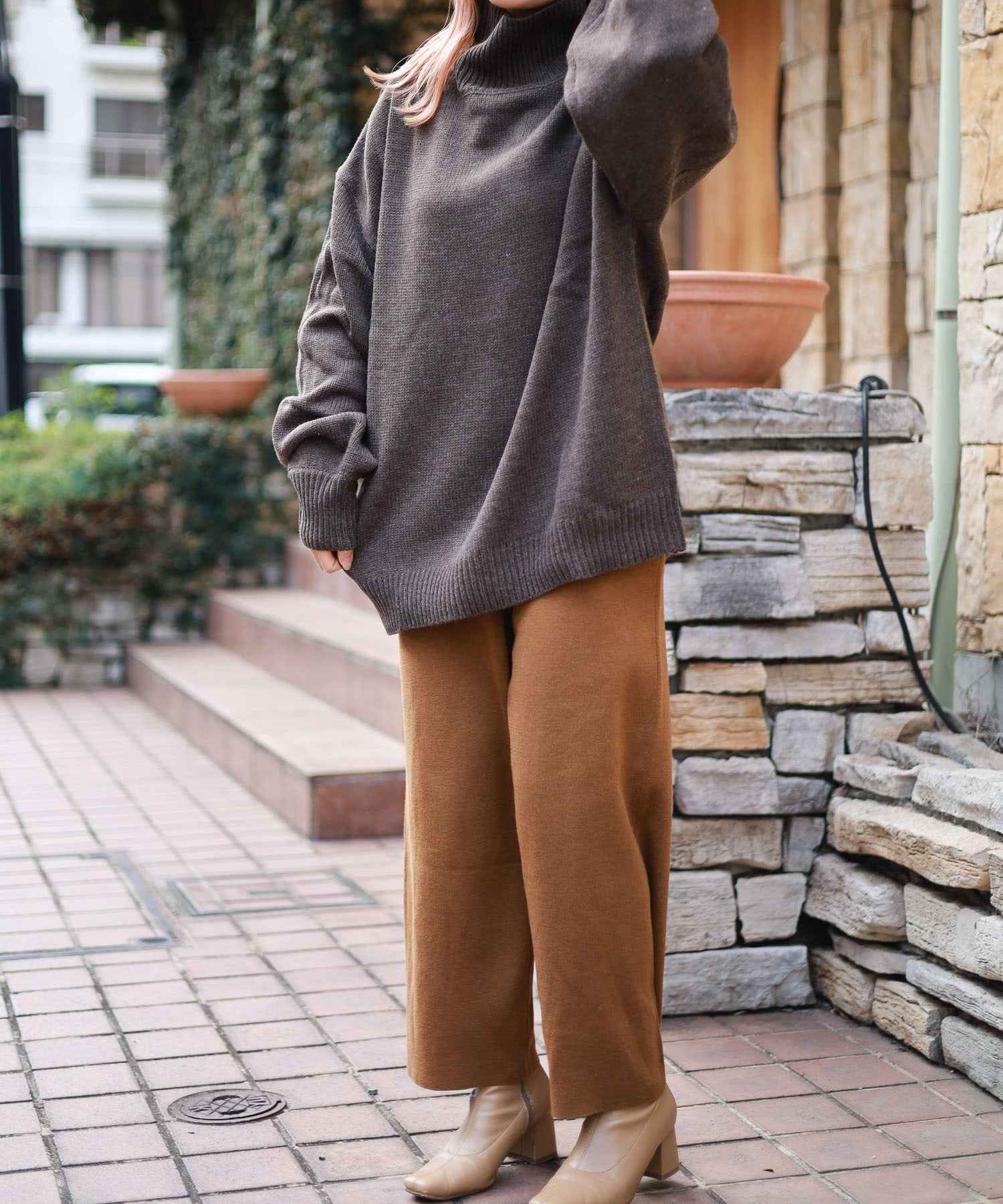 AR-MG Bling Leads 5 Gauge Oversized High Neck Knit