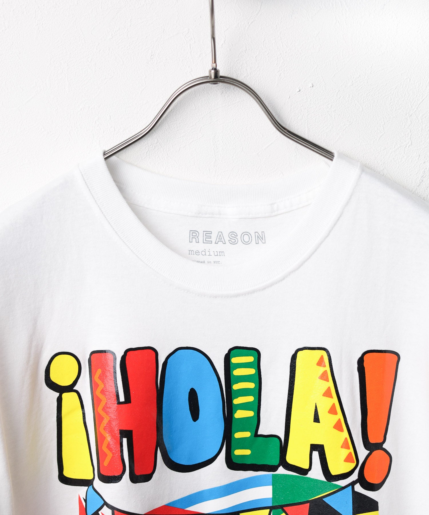 AR/MG 【W】【it】【REASON004】【ut25】【REASON CLOTHING】HOLA BEAR TEE