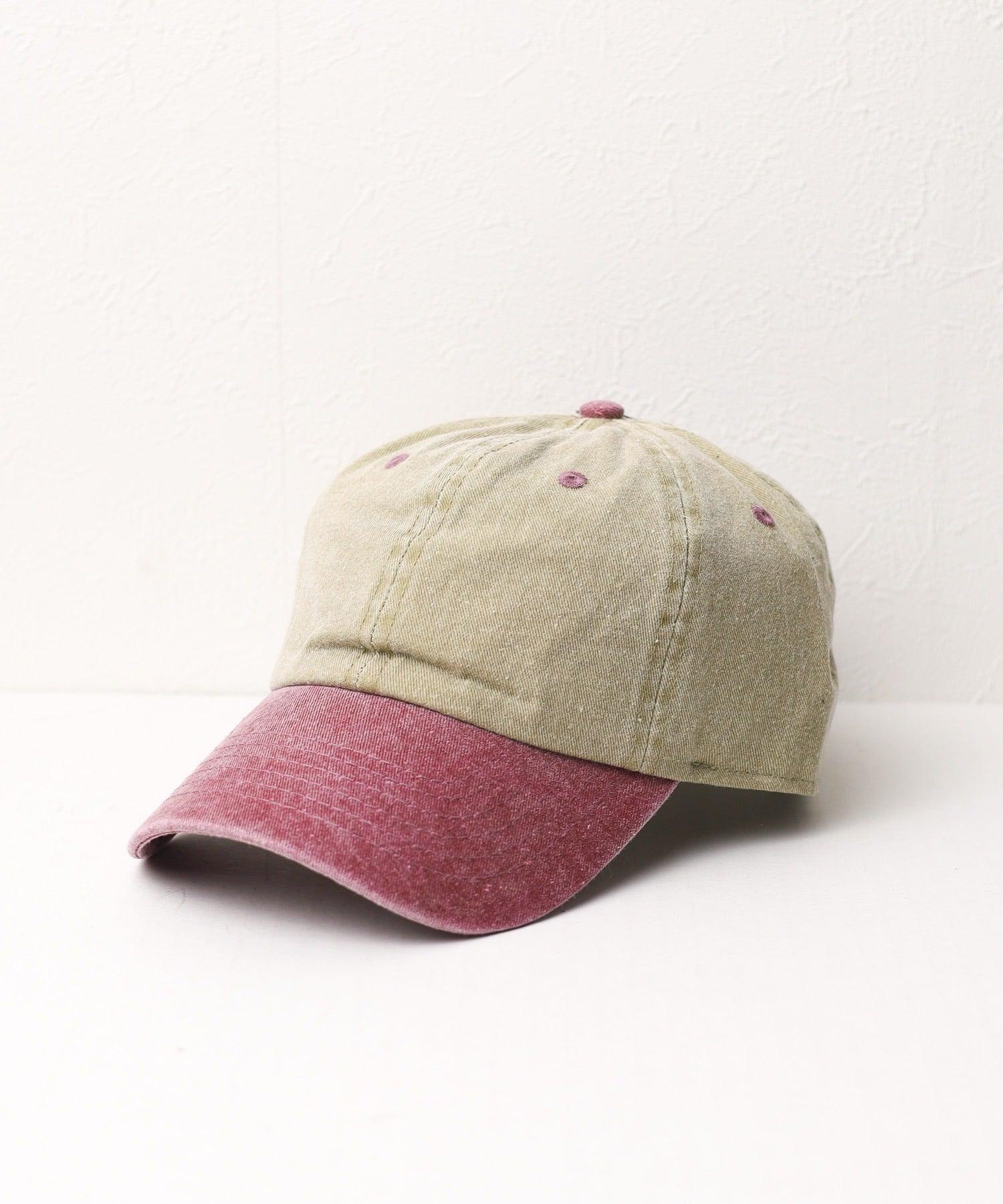 A.R.M.G. ar/mg 【W】【it】【1201】【newhattan】Baseball Low Cap pigment dyed two tone