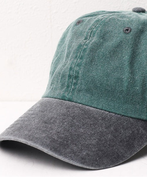 A.R.M.G. ar/mg 【W】【it】【1201】【newhattan】Baseball Low Cap pigment dyed two tone