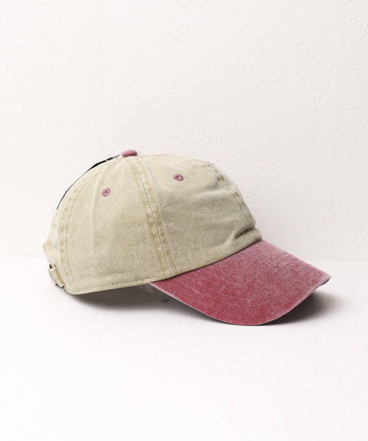 A.R.M.G. ar/mg 【W】【it】【1201】【newhattan】Baseball Low Cap pigment dyed two tone