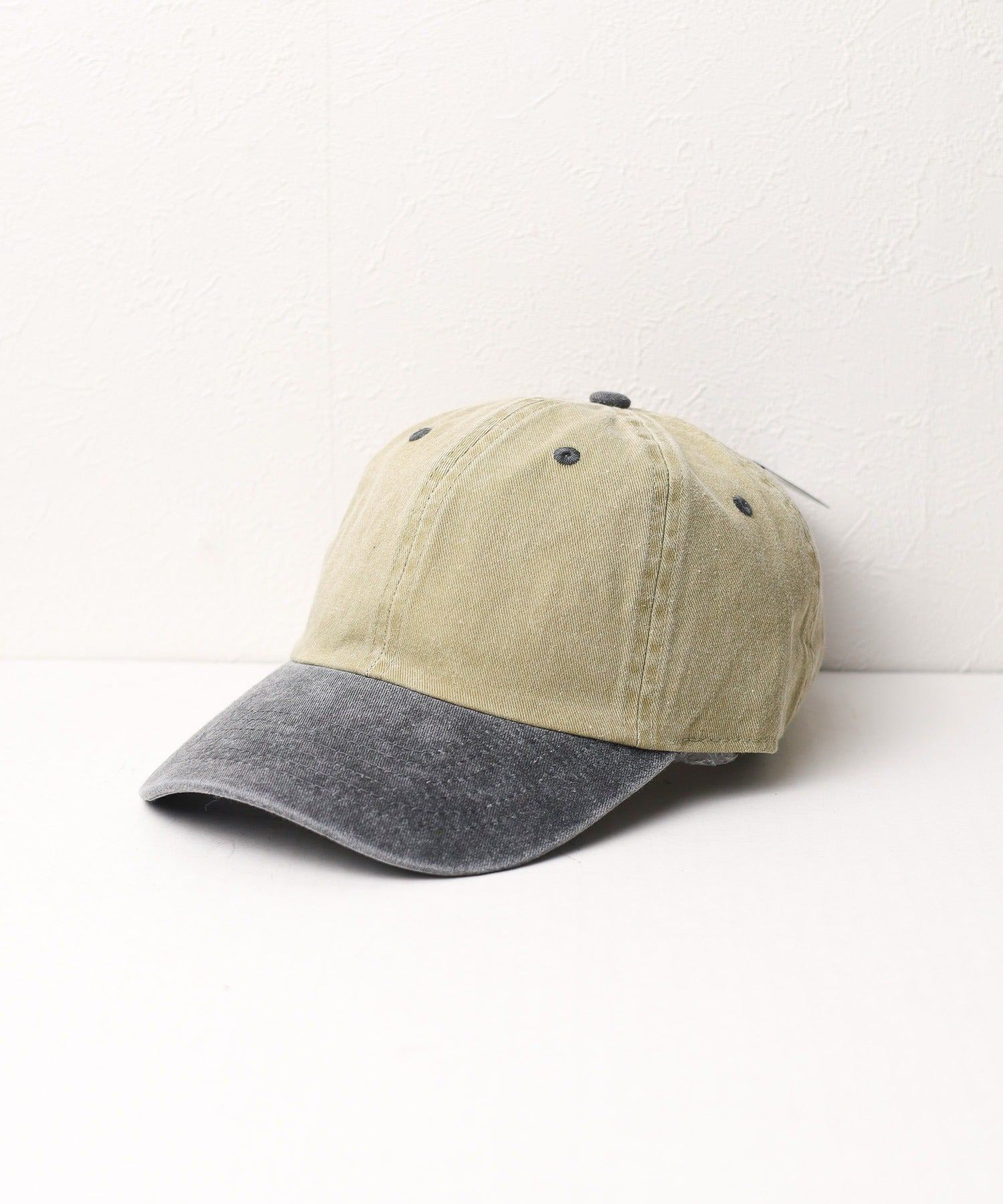 A.R.M.G. ar/mg 【W】【it】【1201】【newhattan】Baseball Low Cap pigment dyed two tone