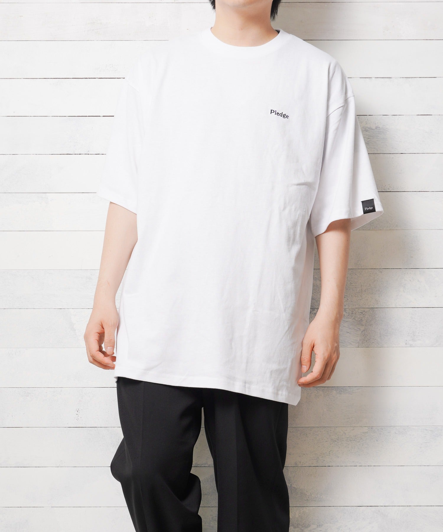 エーアールエムジー ar/mg 【Bl】【PC19011】【pledge】ビッグシルエット バックプリントTシャツ （ホワイト系その他6） ホワイト系その他6