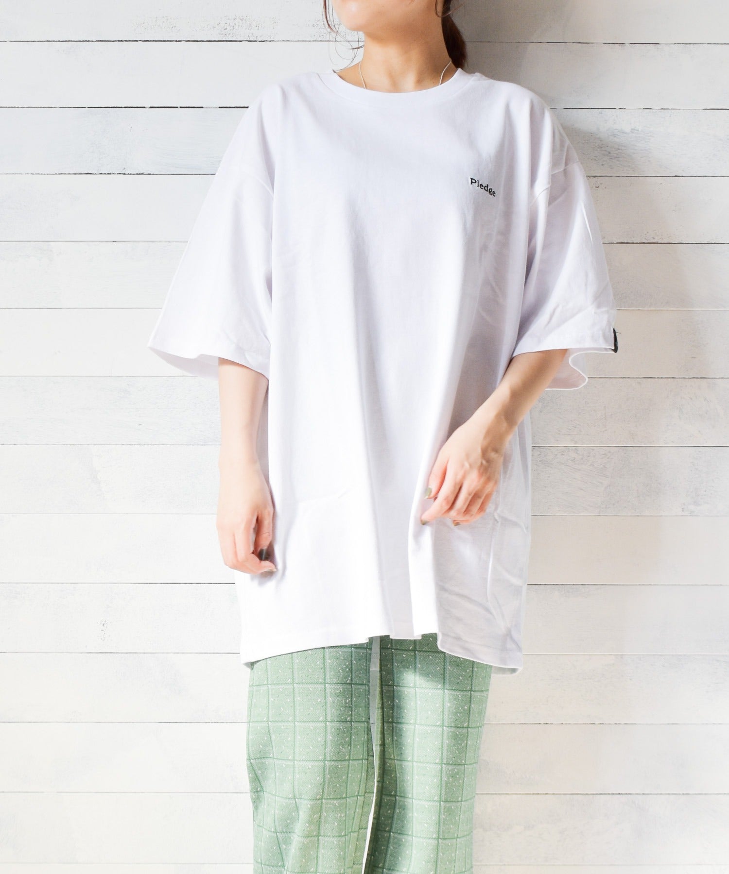 エーアールエムジー ar/mg 【Bl】【PC19011】【pledge】ビッグシルエット バックプリントTシャツ （ホワイト系その他6） ホワイト系その他6
