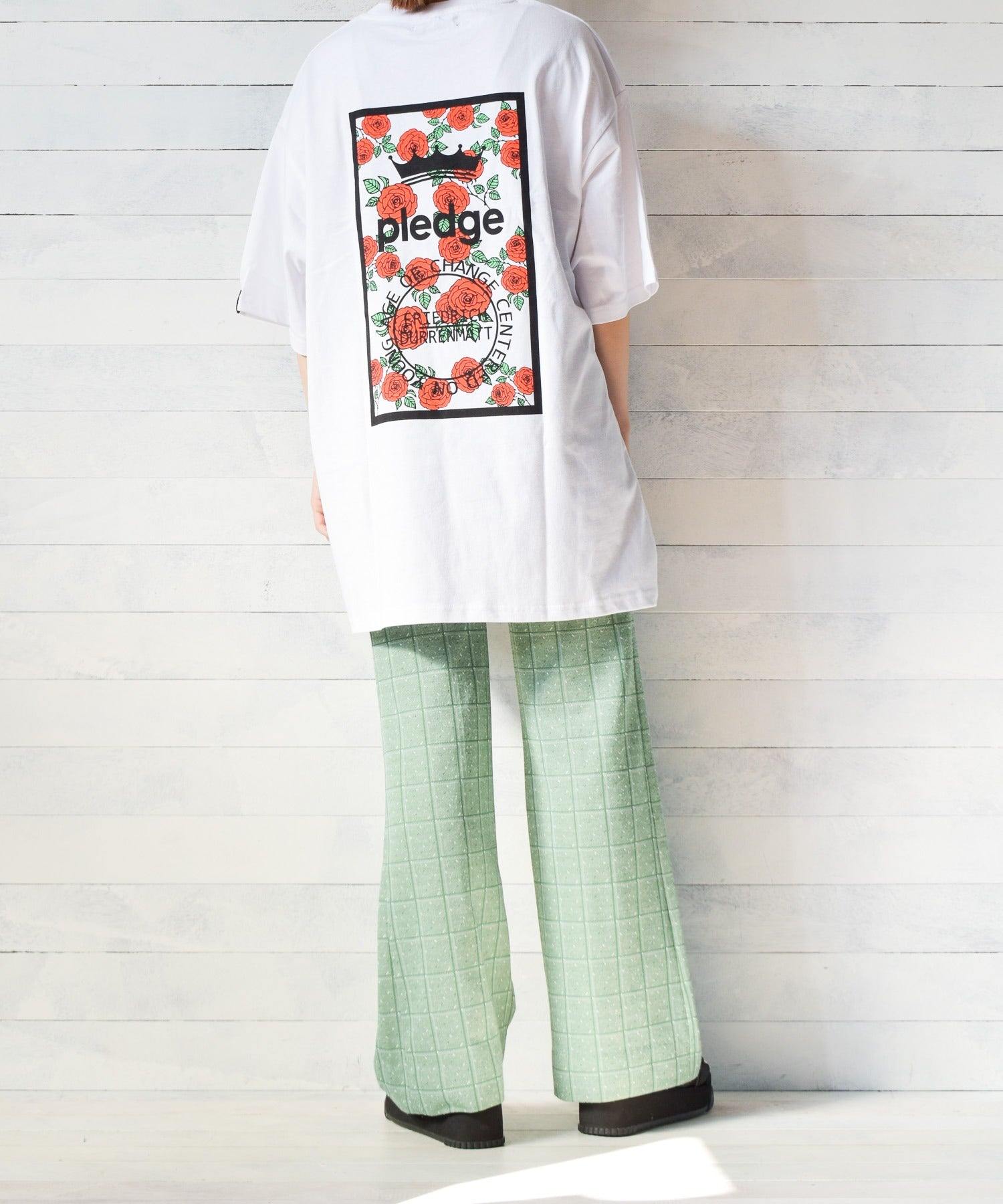 エーアールエムジー ar/mg 【Bl】【PC19011】【pledge】ビッグシルエット バックプリントTシャツ （ホワイト系その他6） ホワイト系その他6