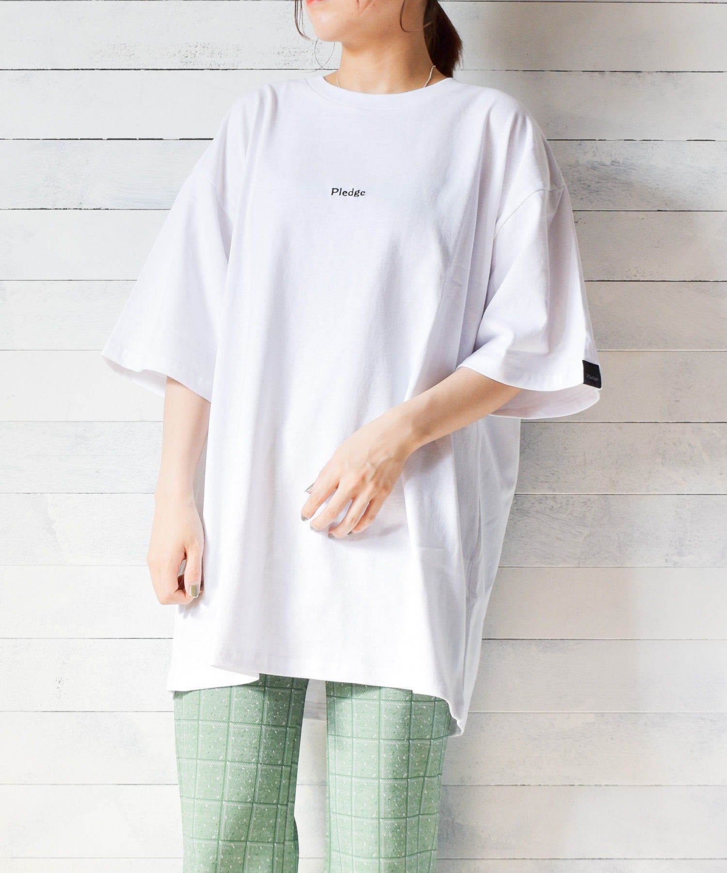 エーアールエムジー ar/mg 【Bl】【PC19011】【pledge】ビッグシルエット バックプリントTシャツ （ホワイト系その他6） ホワイト系その他6