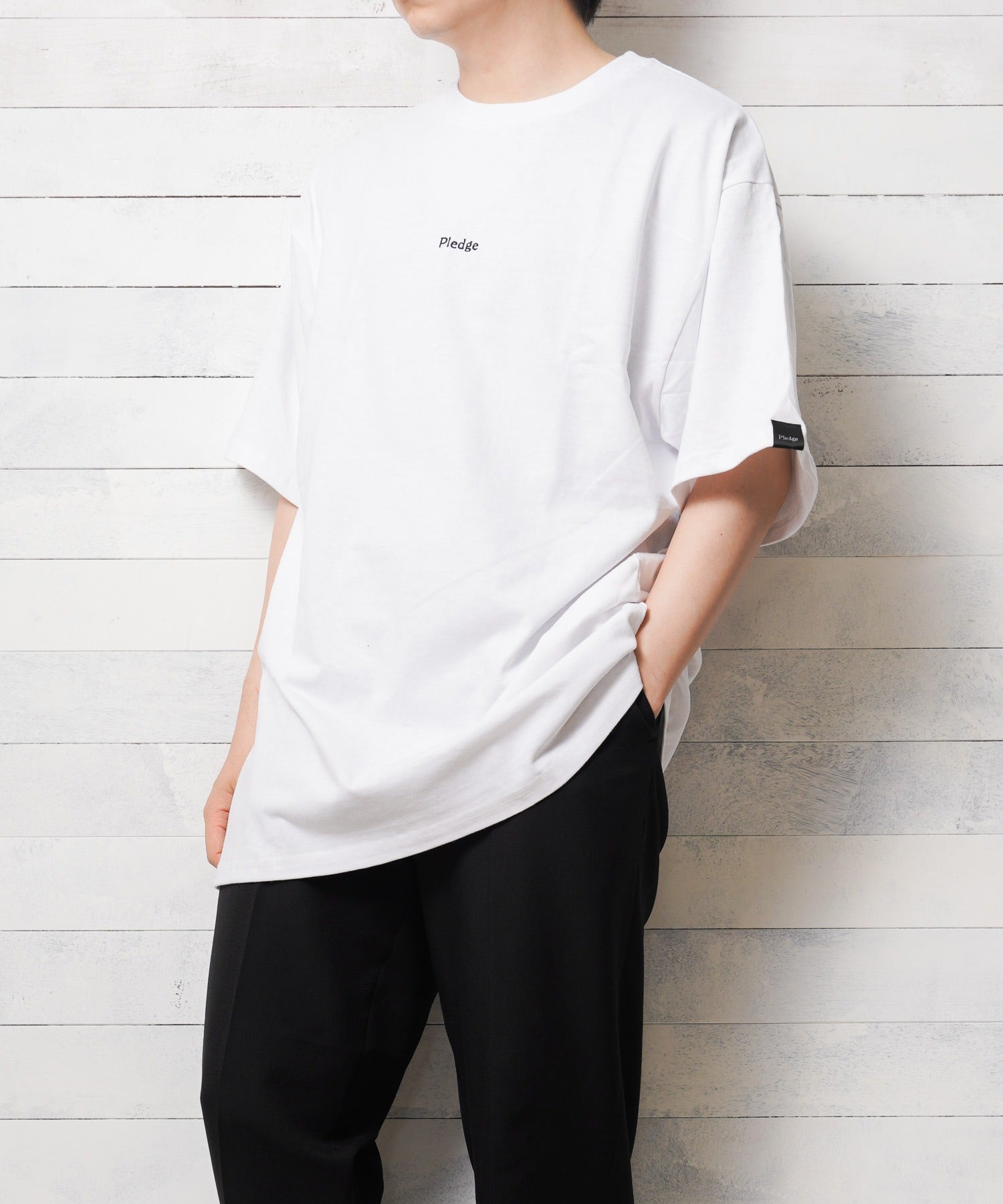 エーアールエムジー ar/mg 【Bl】【PC19011】【pledge】ビッグシルエット バックプリントTシャツ （ホワイト系その他6） ホワイト系その他6