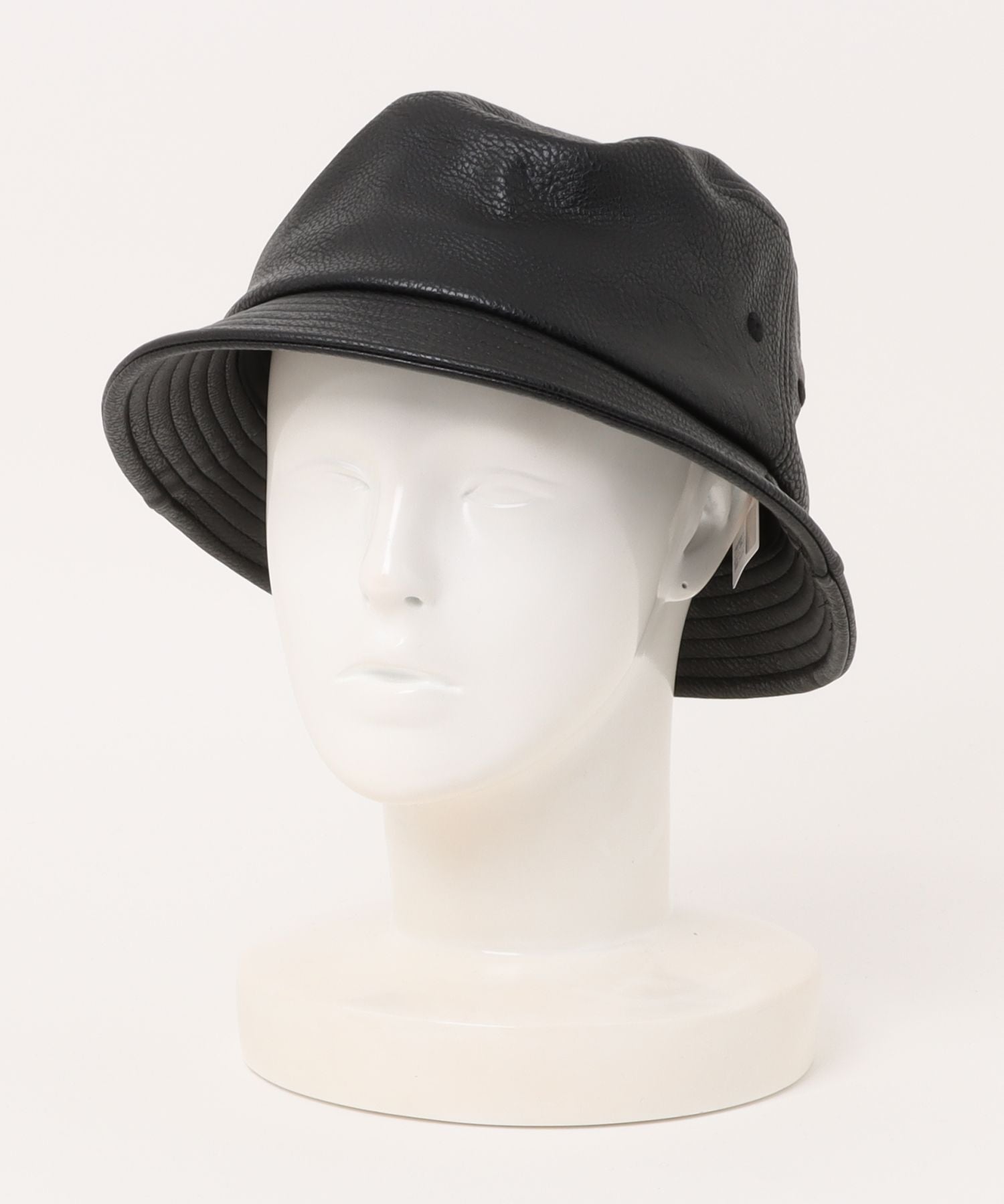 エーアールエムジー ar/mg 【AVIREX】SYNTHETIC LEATHER BUCKET HAT （ブラック） ブラック
