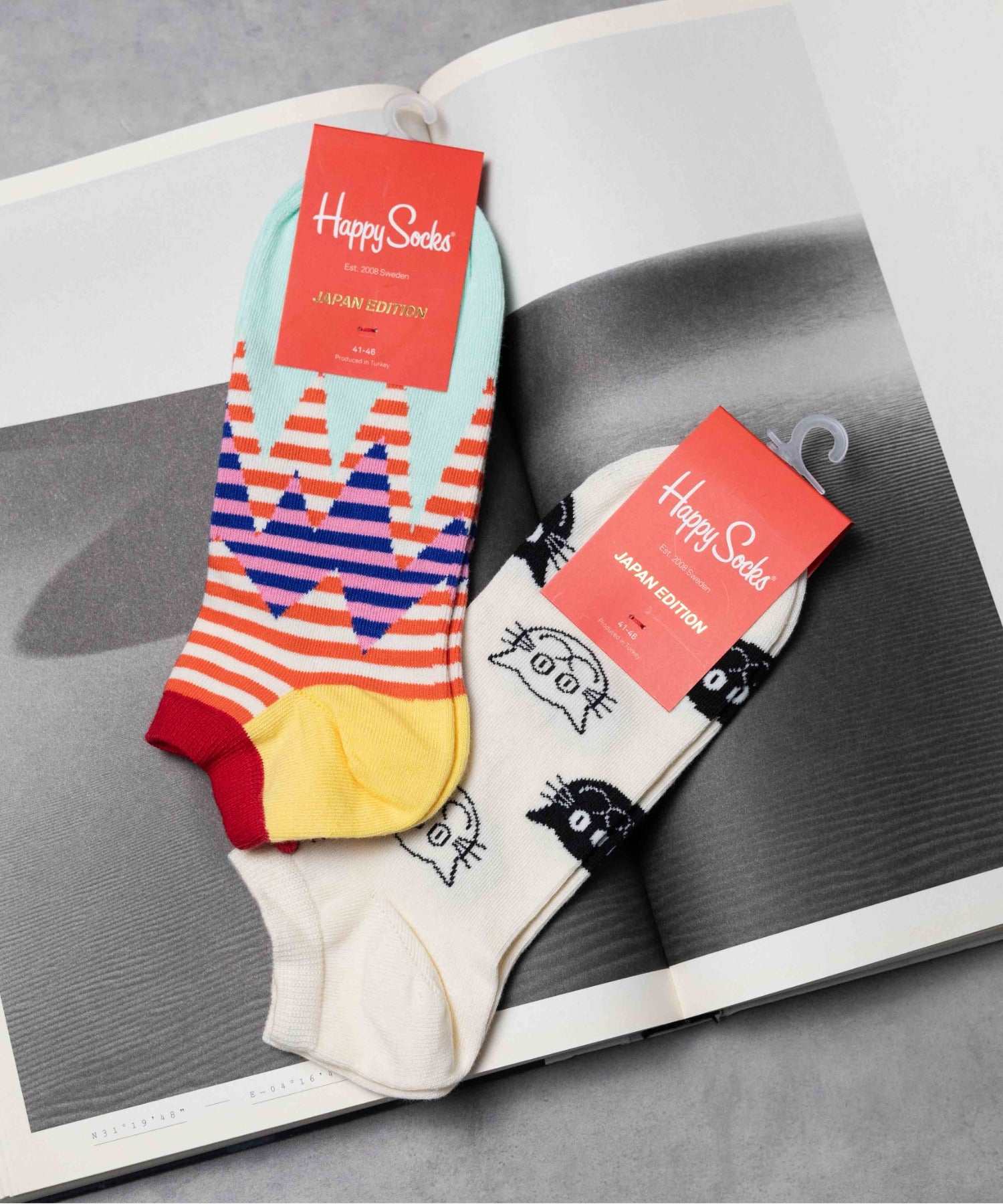 エーアールエムジー ar/mg 【HAPPY SOCKS】JAPAN EDITIONデザイン ローソックス （その他） その他