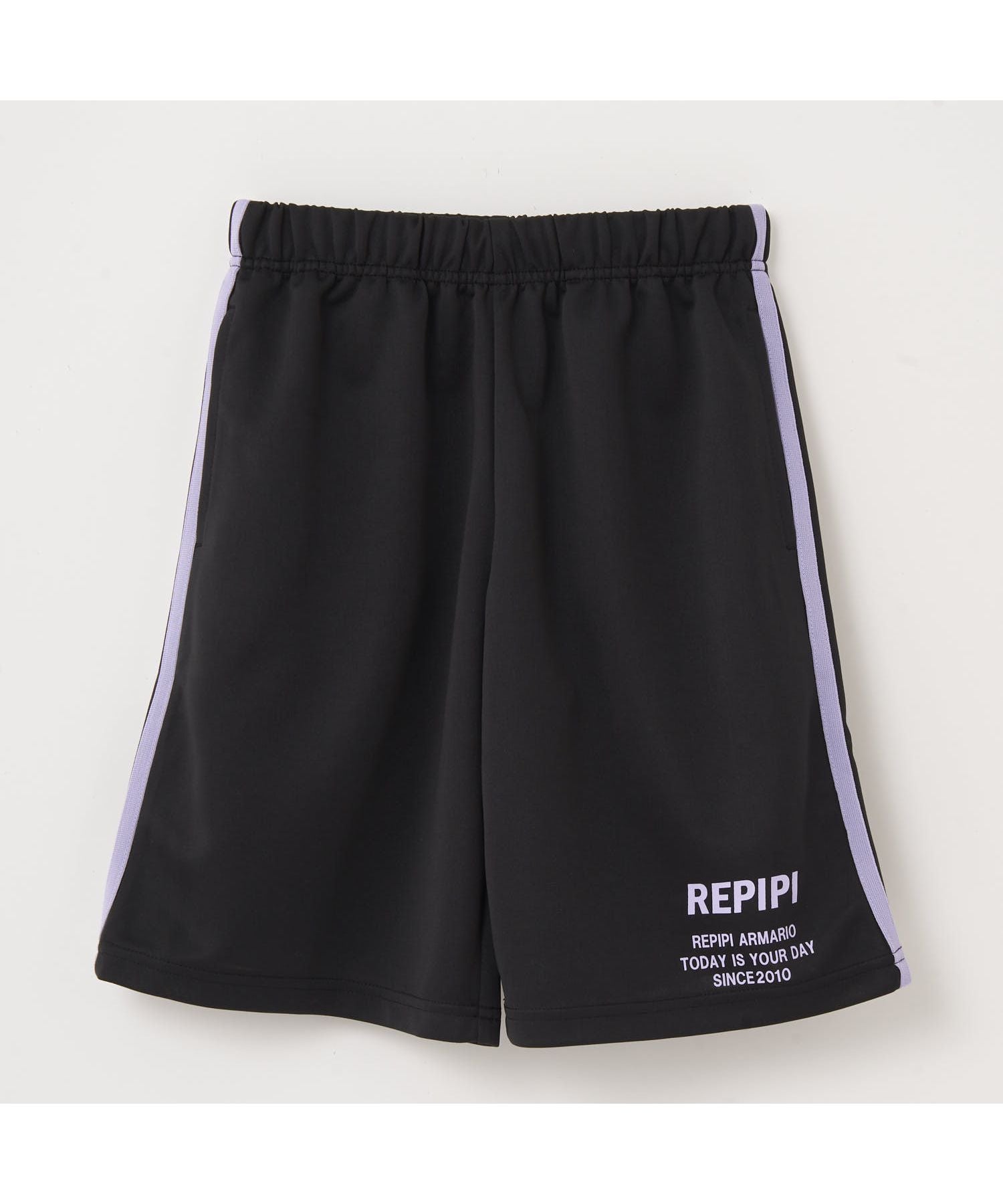 レピピアルマリオ repipi armario REPIPI ハーフパンツ,ブラック×パープル