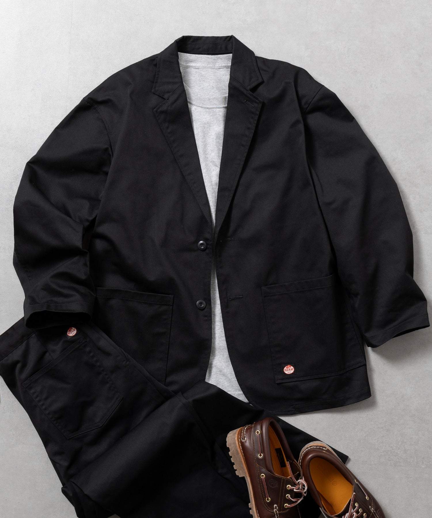 レッドキャップ REDKAP SETUP7限定商品 TAILORED JACKET Relux FIT リラックスフィット セットアップジャケット （ブラック） ブラック