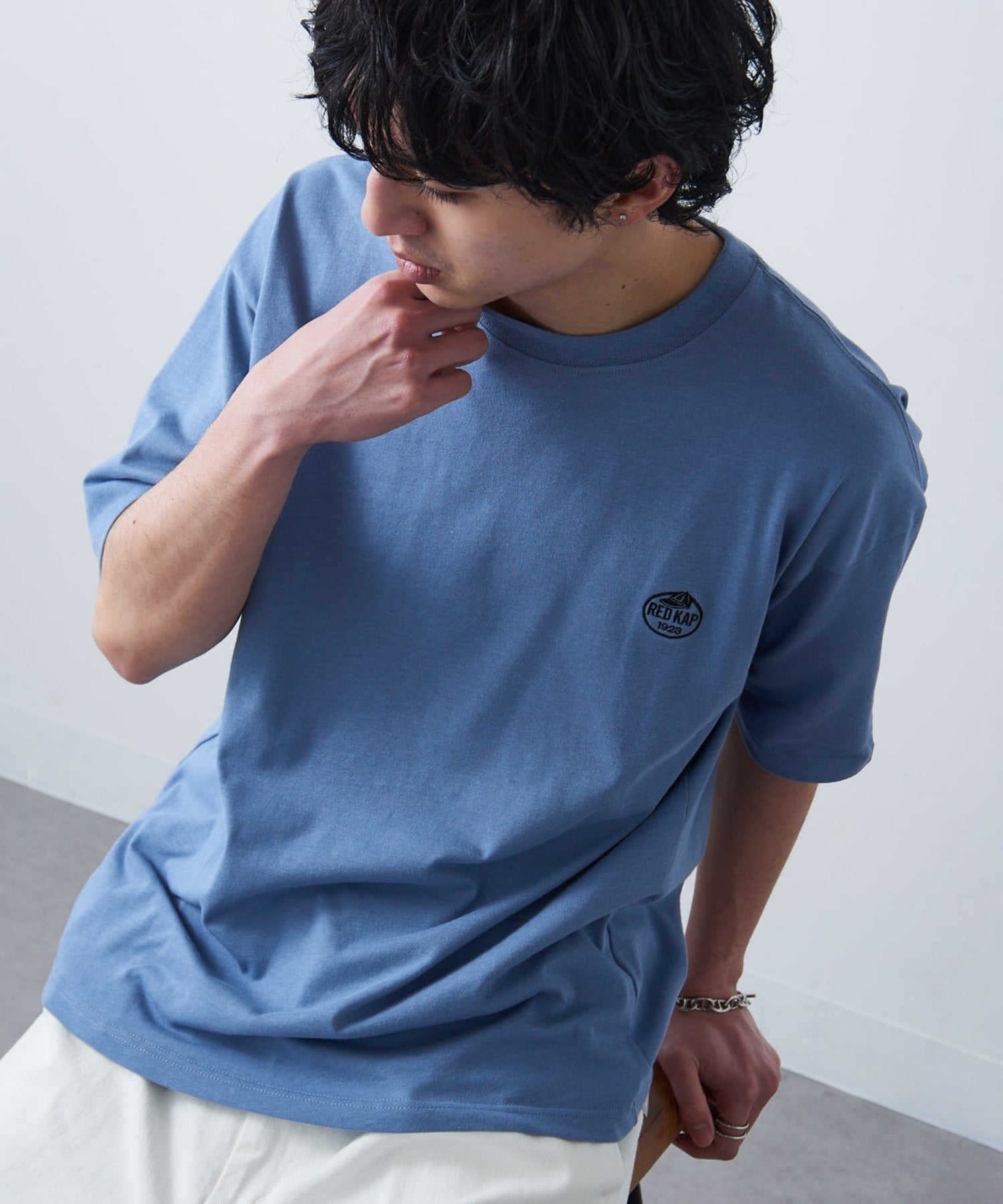 レッドキャップ REDKAP エンブレムTシャツ （ブルー） ブルー