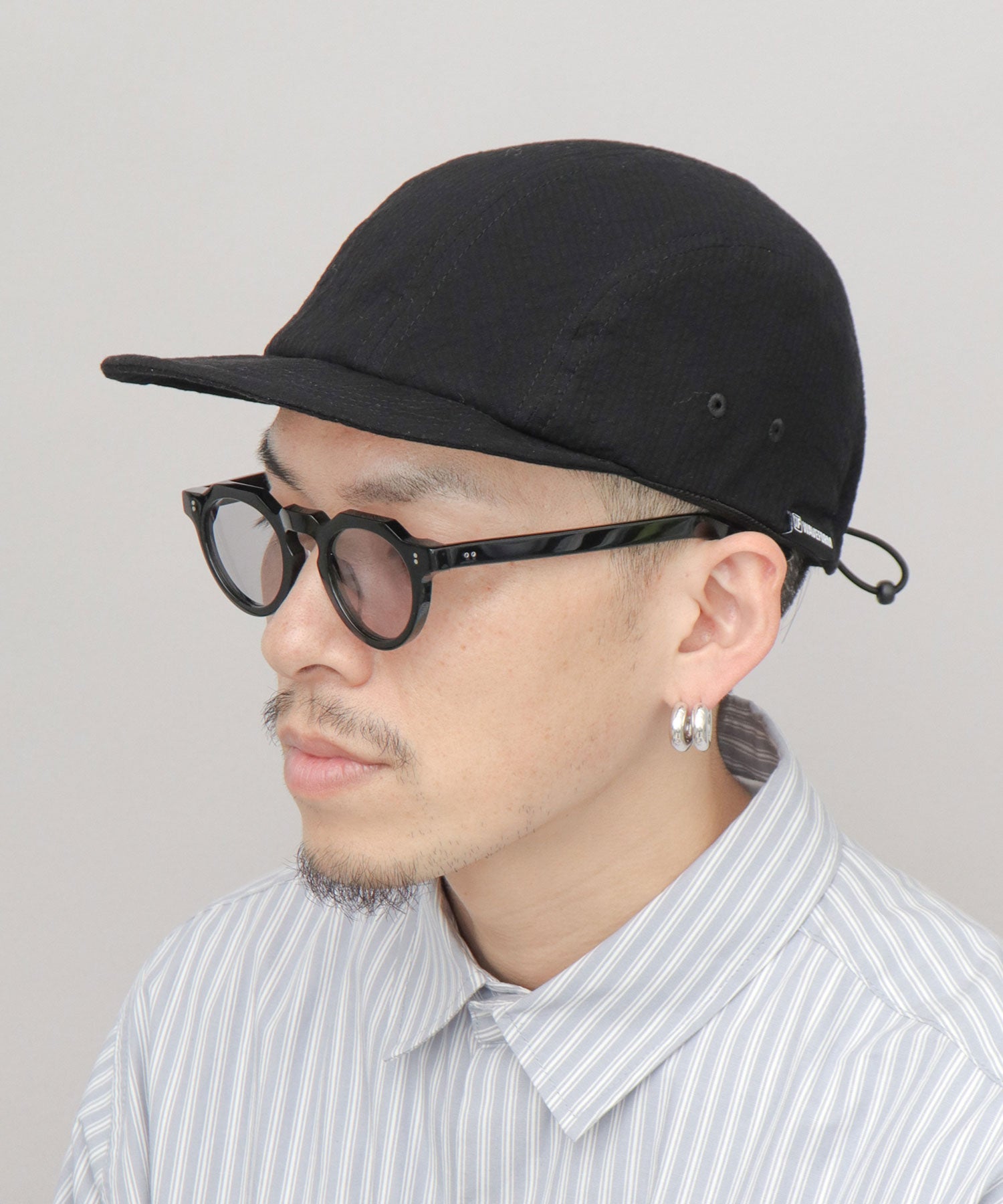 セレブ CELEB シアサッカー キャンプ ジェット アンパイアキャップ （アイボリー） アイボリー