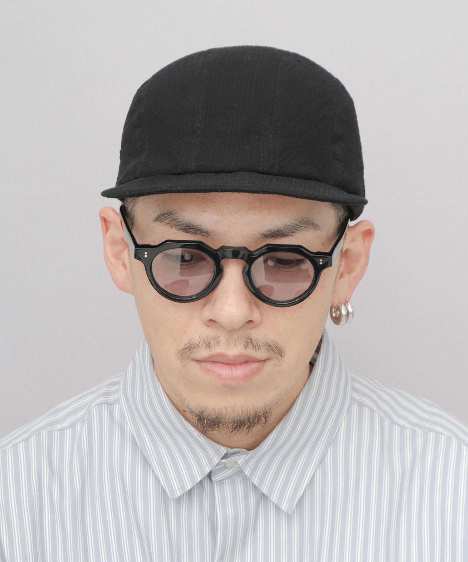 セレブ CELEB シアサッカー キャンプ ジェット アンパイアキャップ （アイボリー） アイボリー
