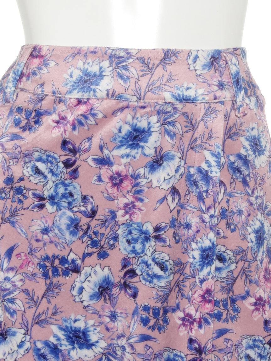 リエンダスエルタ rienda suelta 花柄起毛プリントパンツ （ピンク） ピンク