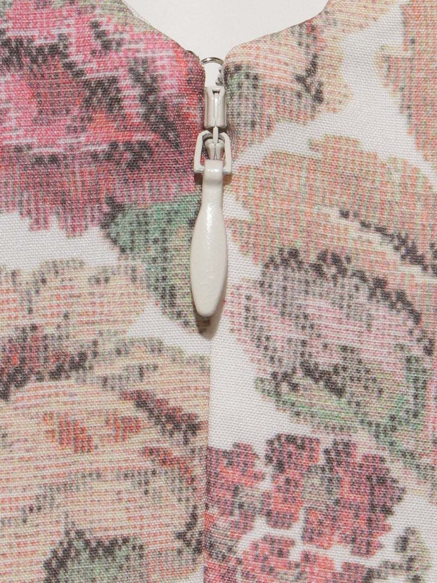 リエンダスエルタ rienda suelta GOBELIN FLOWER ノースリーブワンピース （ベージュ） ベージュ