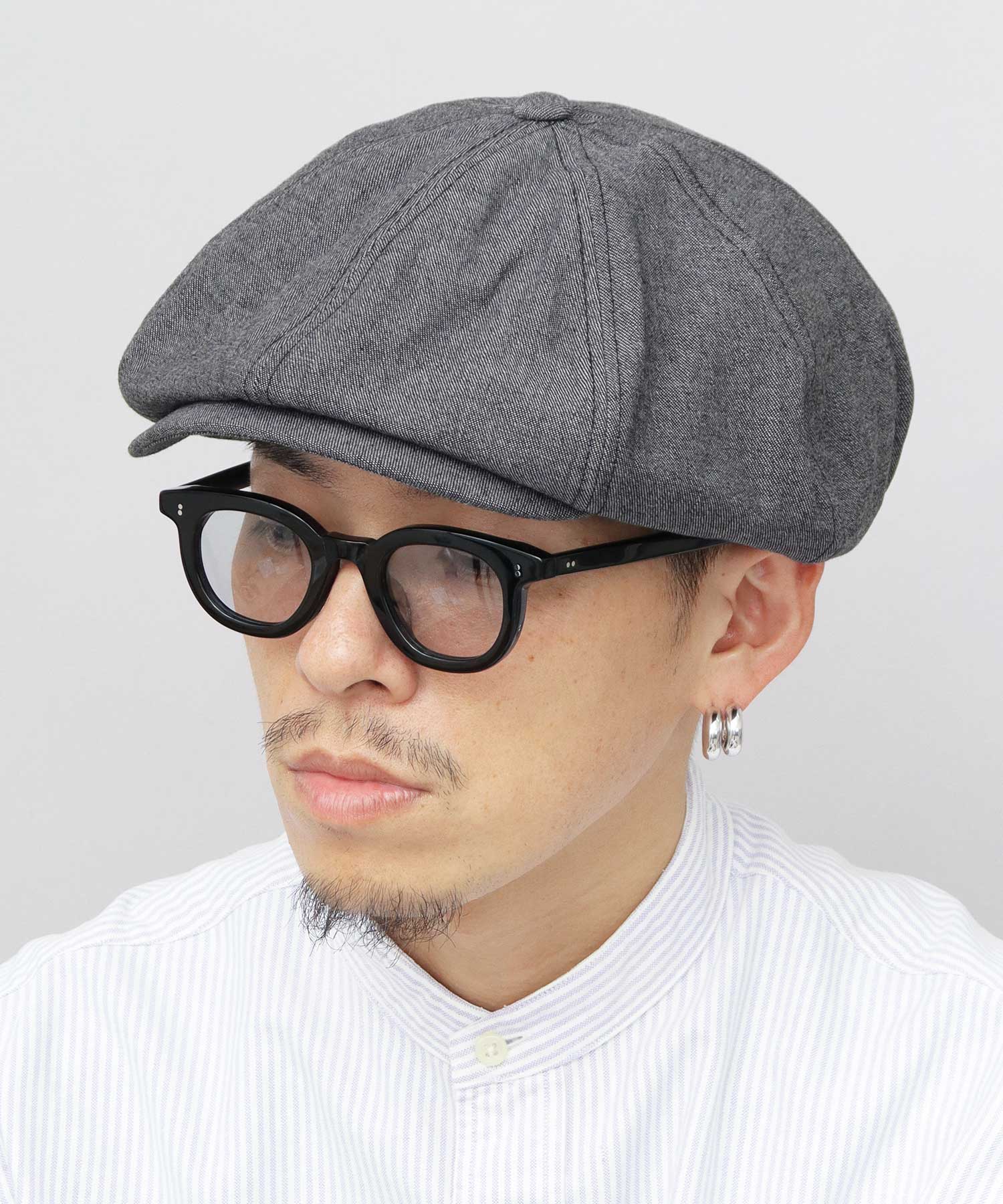 クォーターギャラリー QUARTER GALLERY キャスケット 帽子 キャスハンチング ハンチング デニム コーデュロイ 無地 ニュースボーイキャップ