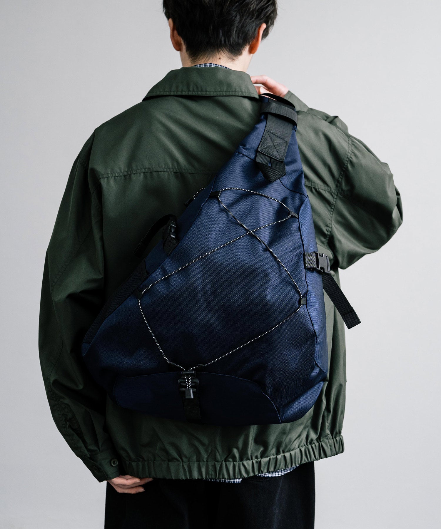 Rocky Monroe Body Bag for Men and Women Sling One Shoulder Bag Triangle Crossbody Shoulder Bag A4 Large Capacity Wide Gusset Travel Gym Simple Casual 14289