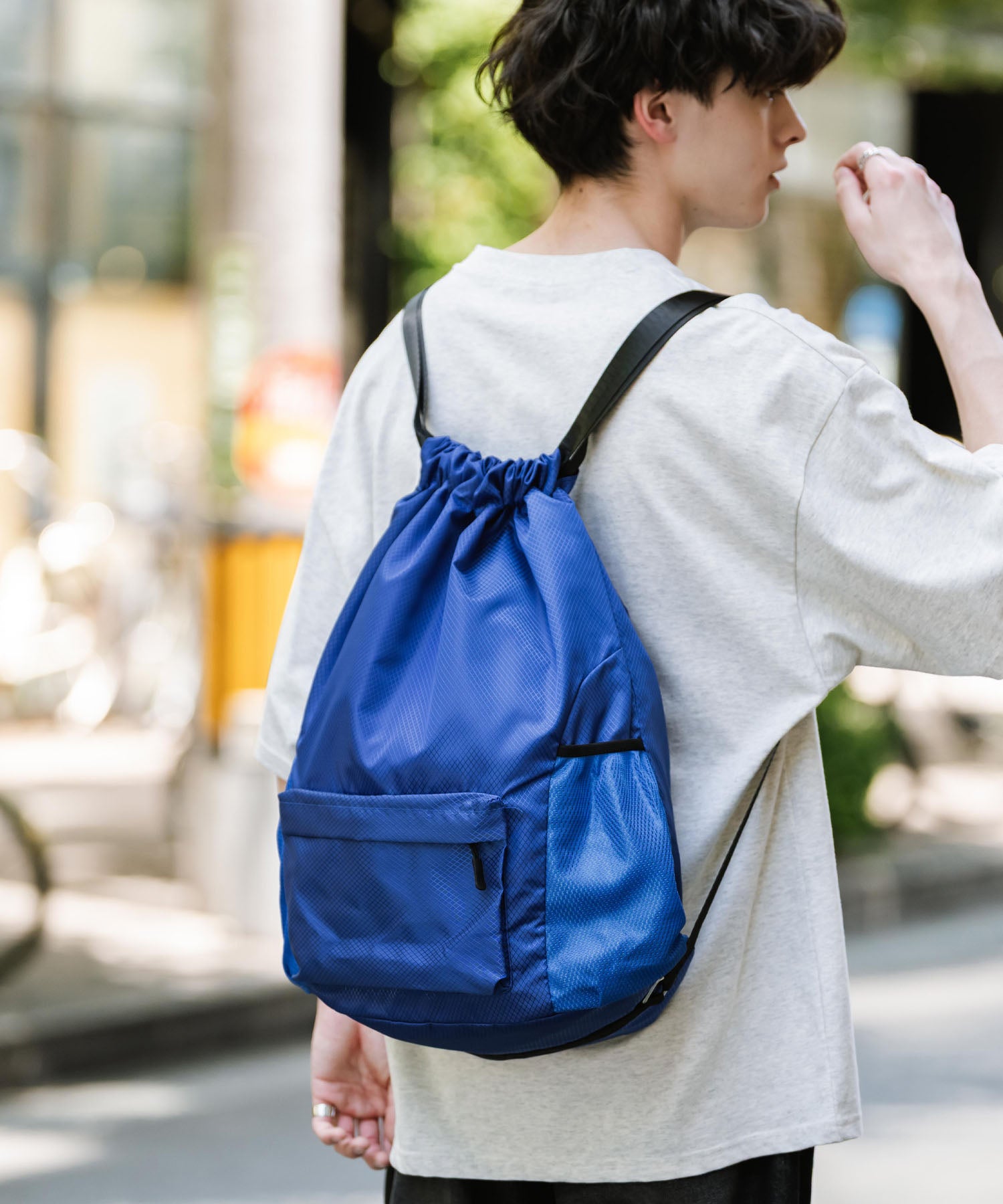 ロッキーモンロー Rocky Monroe ナップサック リュックサック レジャーバッグ メンズ レディース 鞄 ジムサック 体操着入れ 巾着 プール スポーツ カジュアル アウトドア 14732 （ピンク） ピンク